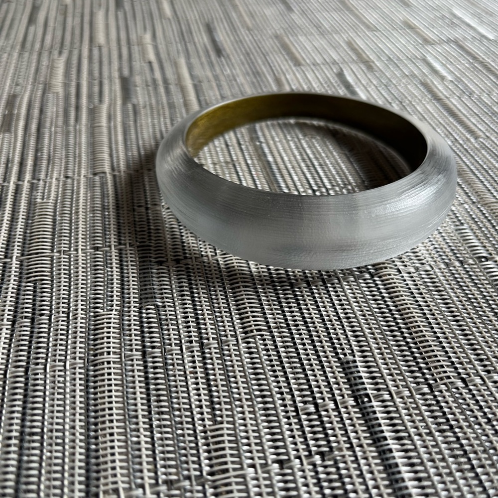 Chic Silver-Tone Bangle